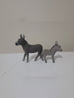 Schleich Farm World Donkey figures Set Of 2